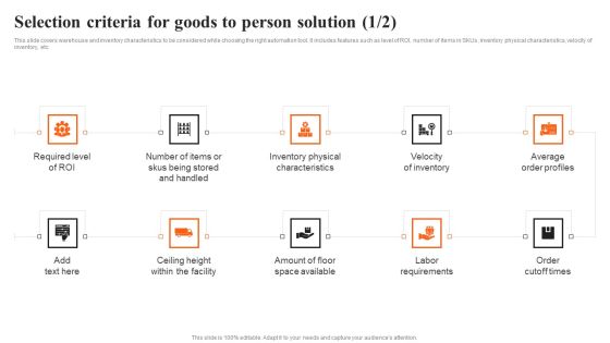 Integrating AI To Enhance Selection Criteria For Goods To Person Solution Designs PDF Integrating AI To Enhance Selection Criteria For Goods To Person Solution Designs PDF