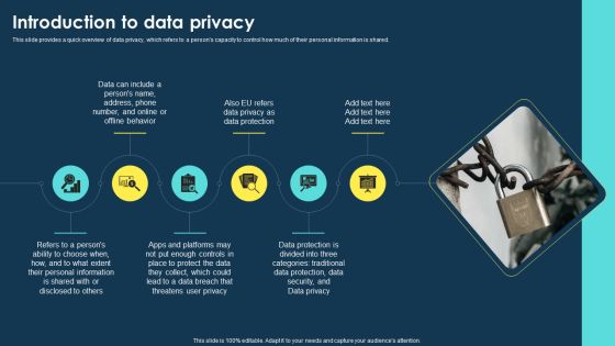 Integrating Data Privacy System Introduction To Data Privacy Ppt Ideas Outline PDF Integrating Data Privacy System Introduction To Data Privacy Ppt Ideas Outline PDF