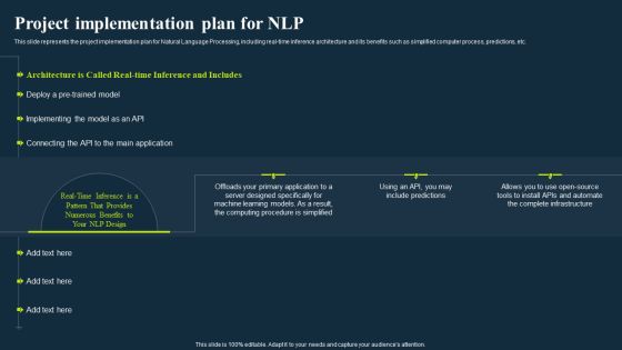 Integrating Nlp To Enhance Processes Project Implementation Plan For Nlp Summary PDF Integrating Nlp To Enhance Processes Project Implementation Plan For Nlp Summary PDF