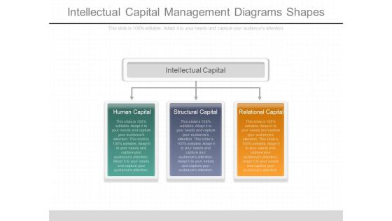 Intellectual Capital Management Diagrams Shapes
