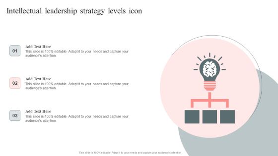 Intellectual Leadership Strategy Levels Icon Structure PDF