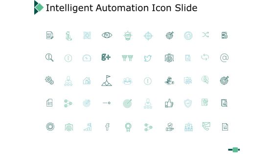 Intelligent Automation Icon Slide Marketing Ppt PowerPoint Presentation Summary Smartart