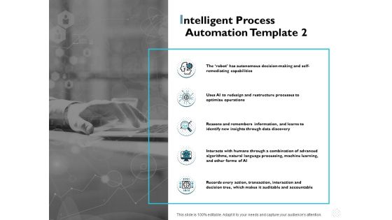 Intelligent Process Automation Capabilities Ppt PowerPoint Presentation Icon Guidelines