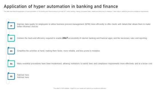 Intelligent Process Automation IPA Application Of Hyper Automation In Banking And Finance Professional PDF Intelligent Process Automation IPA Application Of Hyper Automation In Banking And Finance Professional PDF
