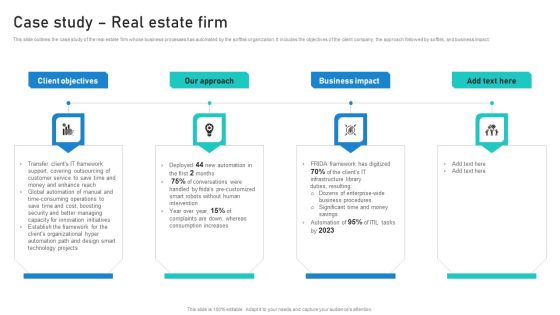 Intelligent Process Automation IPA Case Study Real Estate Firm Introduction PDF Intelligent Process Automation IPA Case Study Real Estate Firm Introduction PDF
