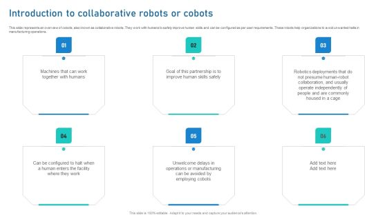 Intelligent Process Automation IPA Introduction To Collaborative Robots Or Cobots Mockup PDF Intelligent Process Automation IPA Introduction To Collaborative Robots Or Cobots Mockup PDF