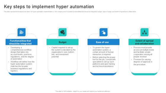Intelligent Process Automation IPA Key Steps To Implement Hyper Automation Guidelines PDF Intelligent Process Automation IPA Key Steps To Implement Hyper Automation Guidelines PDF
