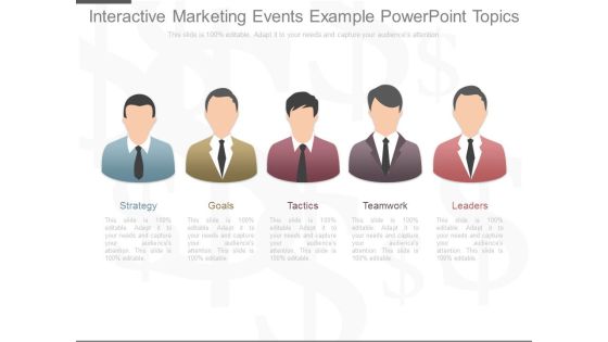Interactive Marketing Events Example Powerpoint Topics