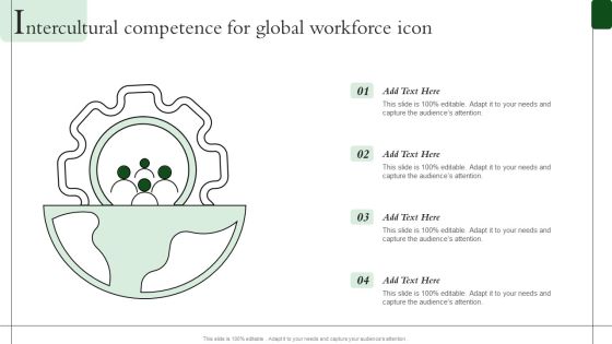 Intercultural Competence For Global Workforce Icon Summary PDF