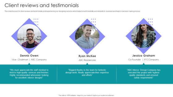 Interior Design Company Outline Client Reviews And Testimonials Demonstration PDF Interior Design Company Outline Client Reviews And Testimonials Demonstration PDF