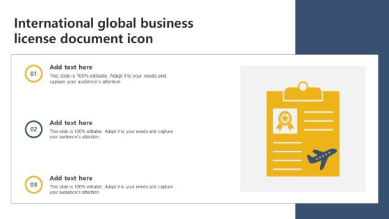 International Global Business License Document Icon Inspiration PDF