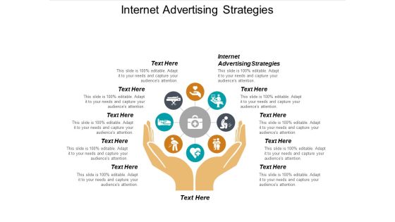 Internet Advertising Strategies Ppt PowerPoint Presentation Infographics Graphics Design Cpb