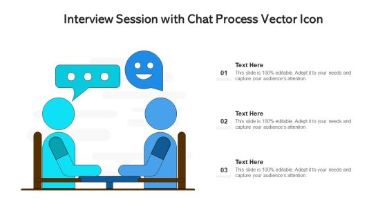 Interview Session With Chat Process Vector Icon Ppt Model Microsoft PDF