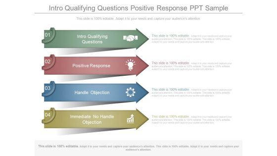 Intro Qualifying Questions Positive Response Ppt Sample