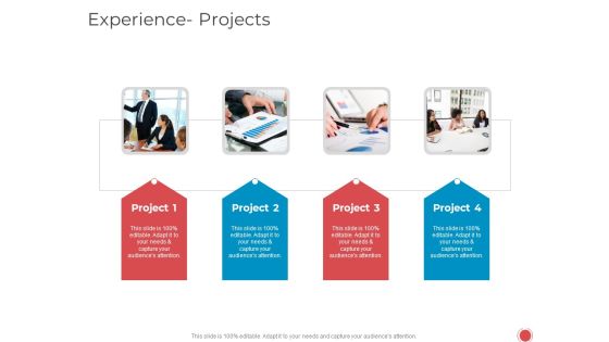 Introduce Yourself Experience Projects Ppt Portfolio Elements PDF