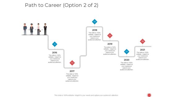 Introduce Yourself Path To Career Option 2 Of 2 Ppt Infographic Template PDF