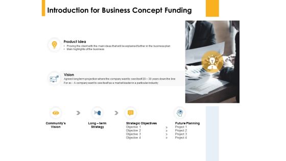 Introduction For Business Concept Funding Product Idea Ppt PowerPoint Presentation Icon Slides Introduction For Business Concept Funding Product Idea Ppt PowerPoint Presentation Icon Slides