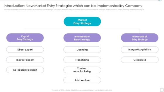 Introduction New Market Entry Strategies Which Can Be Implemented By Company Portrait PDF Introduction New Market Entry Strategies Which Can Be Implemented By Company Portrait PDF