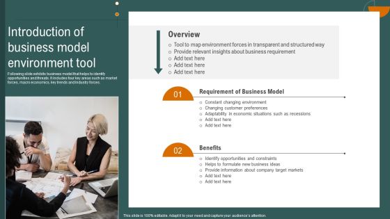 Introduction Of Business Model Environment Tool Background PDF Introduction Of Business Model Environment Tool Background PDF