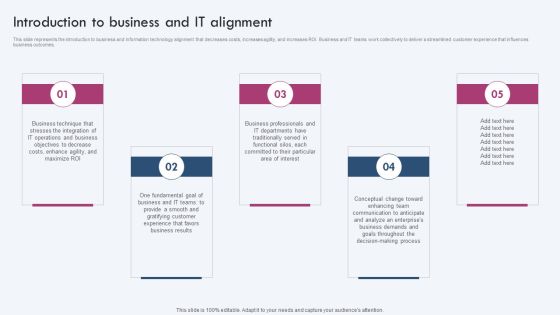 Introduction To Business And IT Alignment Ppt PowerPoint Presentation File Slides PDF Introduction To Business And IT Alignment Ppt PowerPoint Presentation File Slides PDF
