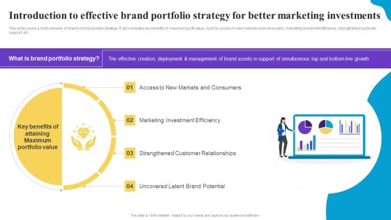 Introduction To Effective Brand Portfolio Strategy For Better Marketing Investments Infographics PDF Introduction To Effective Brand Portfolio Strategy For Better Marketing Investments Infographics PDF