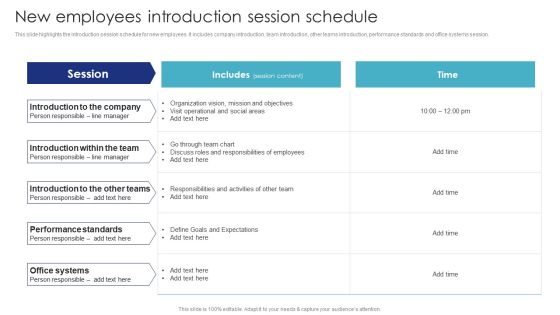 Introduction To Employee Onboarding And Induction Training New Employees Introduction Session Schedule Clipart PDF Introduction To Employee Onboarding And Induction Training New Employees Introduction Session Schedule Clipart PDF
