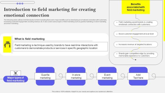 Introduction To Field Marketing For Creating Emotional Connection Summary PDF Introduction To Field Marketing For Creating Emotional Connection Summary PDF