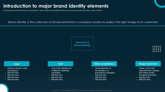 Introduction To Major Brand Identity Elements Ideas PDF