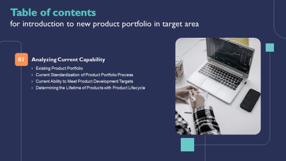 Introduction To New Product Portfolio In Target Area For Table Of Contents Ppt Infographics Brochure PDF Introduction To New Product Portfolio In Target Area For Table Of Contents Ppt Infographics Brochure PDF