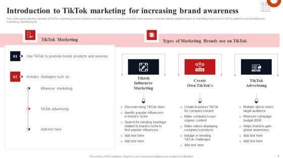 Introduction To Tiktok Marketing For Increasing Brand Awareness Professional PDF Introduction To Tiktok Marketing For Increasing Brand Awareness Professional PDF