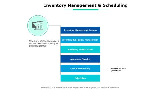 Inventory Management And Scheduling Ppt PowerPoint Presentation Gallery Example Inventory Management And Scheduling Ppt PowerPoint Presentation Gallery Example