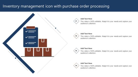 Inventory Management Icon With Purchase Order Processing Topics PDF Inventory Management Icon With Purchase Order Processing Topics PDF