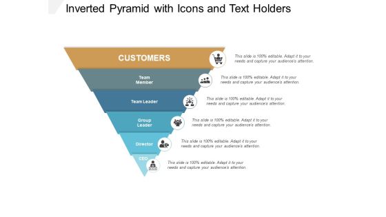 Inverted Pyramid With Icons And Text Holders Ppt PowerPoint Presentation Show Graphics Inverted Pyramid With Icons And Text Holders Ppt PowerPoint Presentation Show Graphics