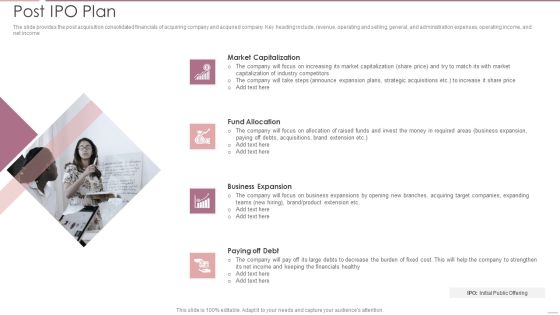 Investment Banking Security Underwriting Pitchbook Post IPO Plan Microsoft PDF Investment Banking Security Underwriting Pitchbook Post IPO Plan Microsoft PDF
