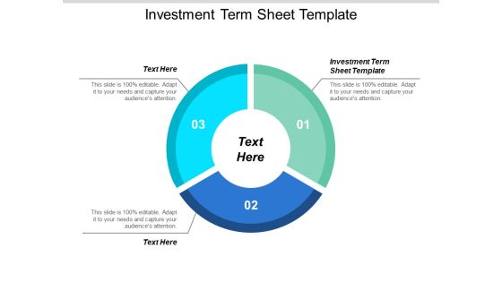 Investment Term Sheet Template Ppt Powerpoint Presentation Infographics Display Cpb