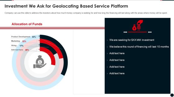 Investment We Ask For Geolocating Based Service Platform Professional PDF Investment We Ask For Geolocating Based Service Platform Professional PDF