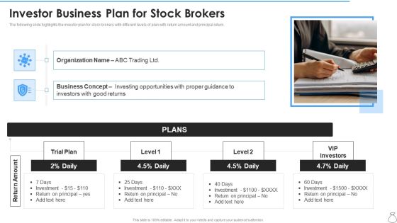 Investor Business Plan For Stock Brokers Designs PDF Investor Business Plan For Stock Brokers Designs PDF