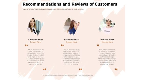 Investor Deck For Capital Generation From Substitute Funding Options Recommendations And Reviews Of Customers Guidelines PDF Investor Deck For Capital Generation From Substitute Funding Options Recommendations And Reviews Of Customers Guidelines PDF