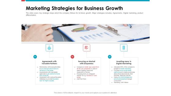 Investor Pitch Deck Public Offering Market Marketing Strategies For Business Growth Designs PDF Investor Pitch Deck Public Offering Market Marketing Strategies For Business Growth Designs PDF