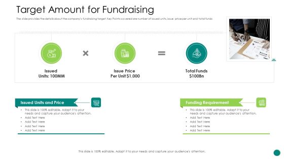 Investor Pitch Gain Funding From ICO Target Amount For Fundraising Structure PDF