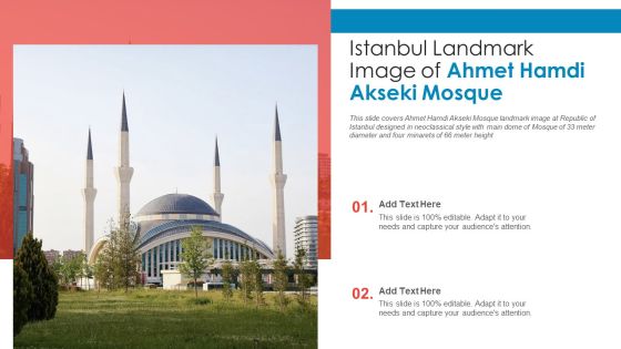 Istanbul Landmark Image Of Ahmet Hamdi Akseki Mosque PowerPoint Presentation PPT Template PDF