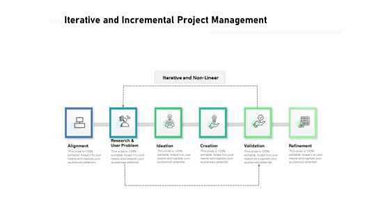 Iterative And Incremental Project Management Ppt PowerPoint Presentation Pictures Show PDF