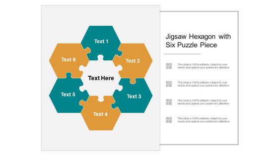 Jigsaw Hexagon With Six Puzzle Piece Ppt PowerPoint Presentation Portfolio Deck Jigsaw Hexagon With Six Puzzle Piece Ppt PowerPoint Presentation Portfolio Deck