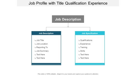 Job Profile With Title Qualification Experience Ppt PowerPoint Presentation Pictures Background Job Profile With Title Qualification Experience Ppt PowerPoint Presentation Pictures Background