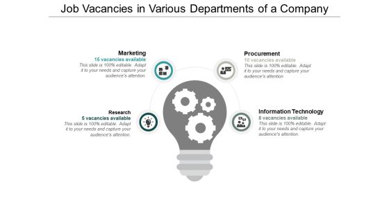 Job Vacancies In Various Departments Of A Company Ppt PowerPoint Presentation Summary Shapes Job Vacancies In Various Departments Of A Company Ppt PowerPoint Presentation Summary Shapes