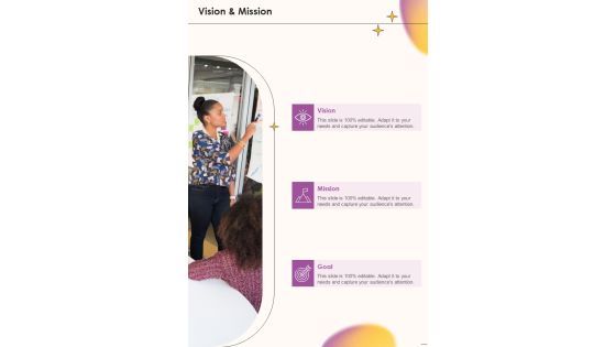 Job Vacancy Proposal Vision And Mission One Pager Sample Example Document Job Vacancy Proposal Vision And Mission One Pager Sample Example Document
