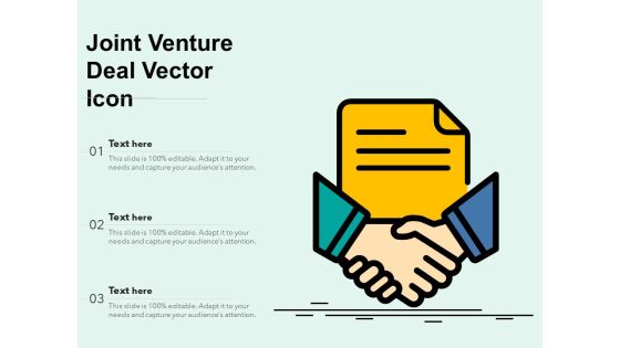Joint Venture Deal Vector Icon Ppt PowerPoint Presentation Inspiration Show PDF Joint Venture Deal Vector Icon Ppt PowerPoint Presentation Inspiration Show PDF