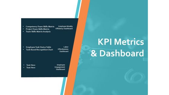 KPI Metrics And Dashboard Ppt PowerPoint Presentation Infographics Model