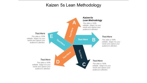 Kaizen 5S Lean Methodology Ppt PowerPoint Presentation Styles Summary Cpb