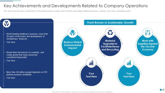Key Achievements And Developments Related To Company Operations Brochure PDF Key Achievements And Developments Related To Company Operations Brochure PDF
